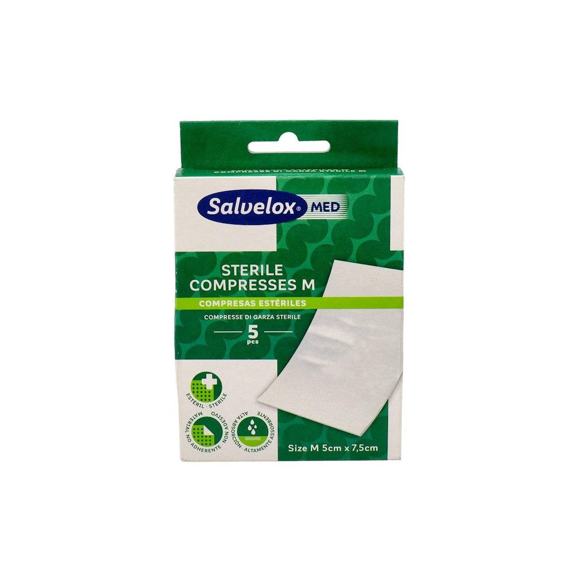 Salveloxmed Compresa Esteril M Large 10X5