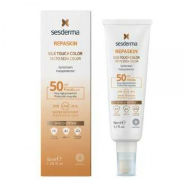 Fotoprotector Sesderma Repaskin Spf 50 Tacto Seda Color 50 Ml