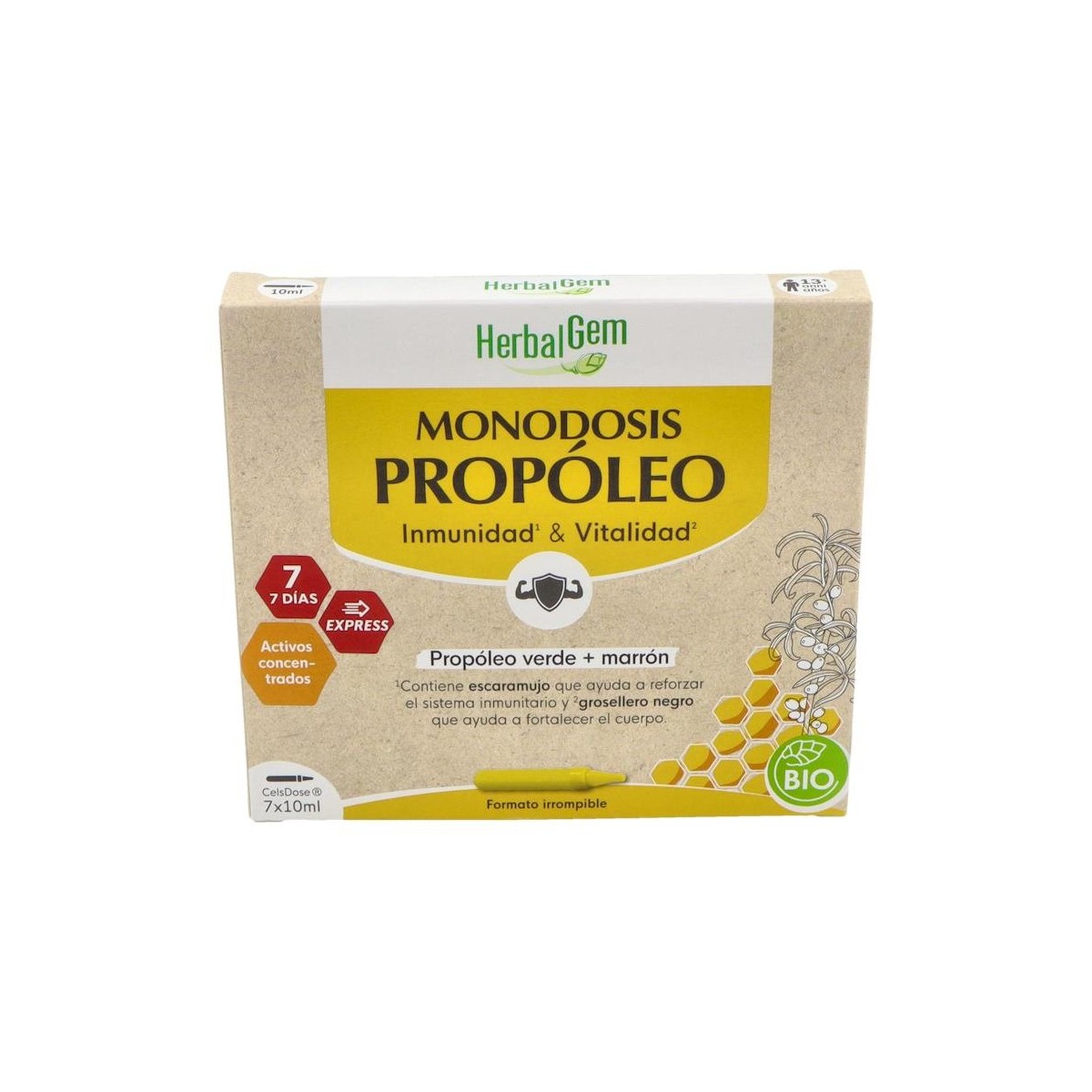 Pranarom Propoleo Monodosis 7 Amp 10 Ml