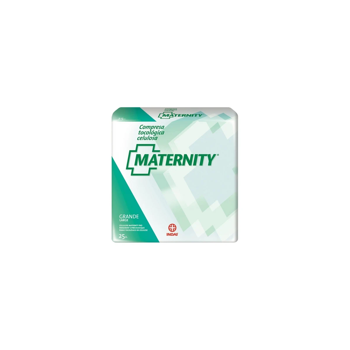 Maternity compresa tocológica celulosa grande 25ud