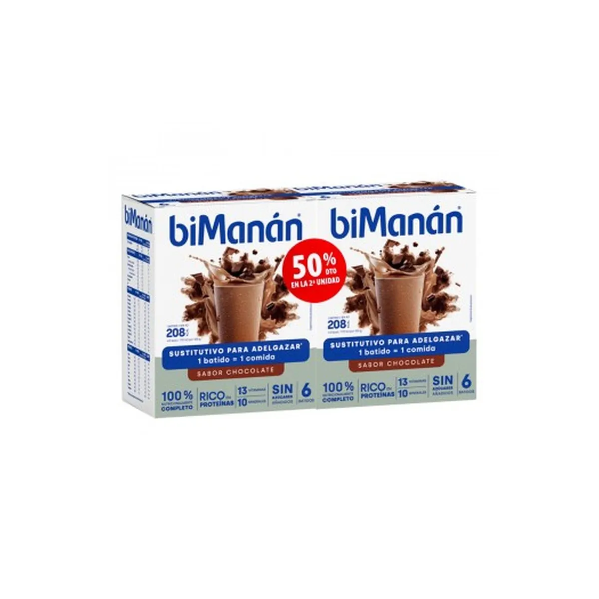 BIMANAN BATIDO CHOCOLATE 2ªUI AL 50%
