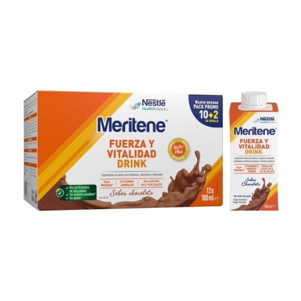 MERITENE DRINK CHOCOLATE 10+2 UNID