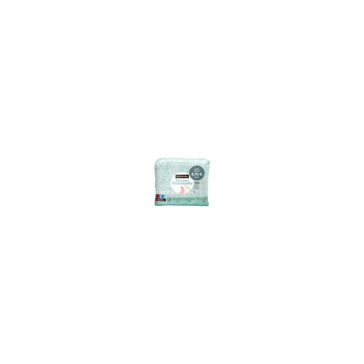 SUAVINEX TOALLITAS DERMO HIDRATANTES  3 ENVASES...