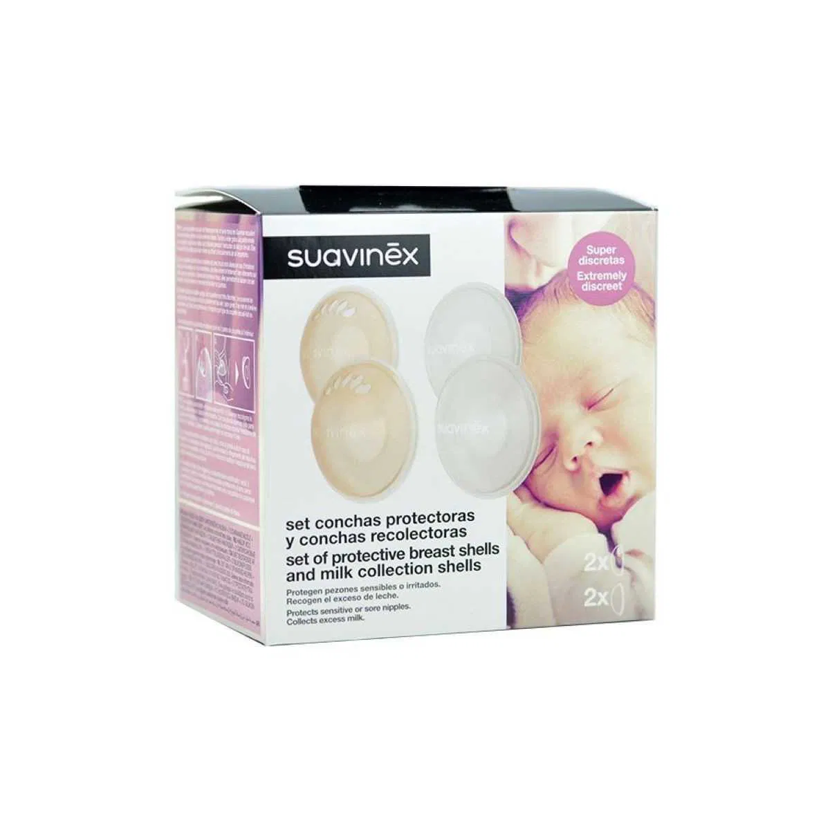 CONCHAS PROTECTORAS + RECOLECTORAS SUAVINEX SET...