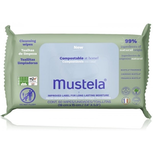 Mustela Toallitas Limpiadoras 60 Uds