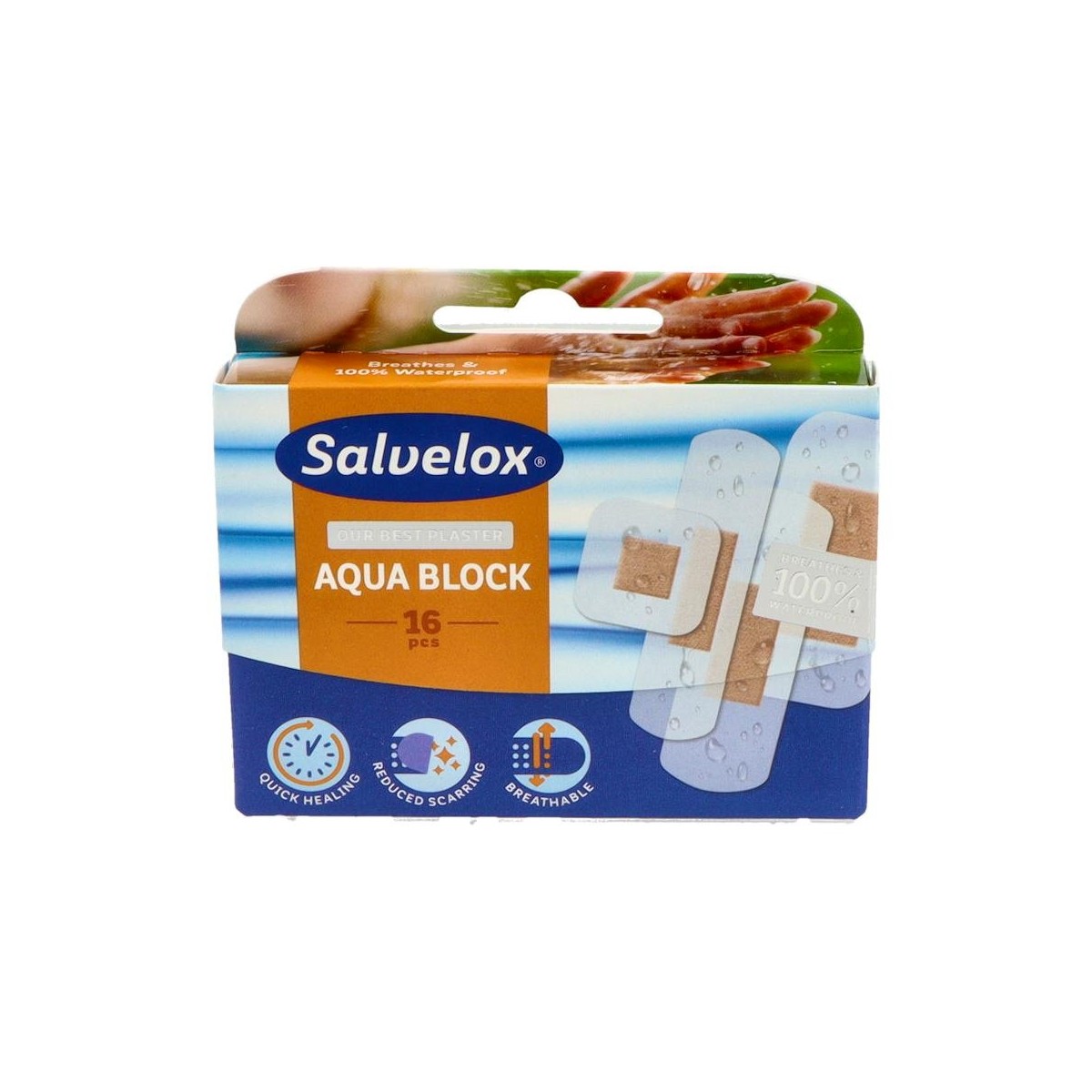 Tiritas Salvelox Aqua Block 16 U