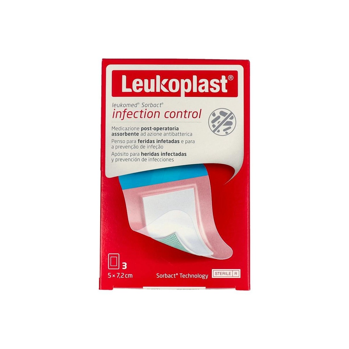 Leukoplast Leukomed Sorbact Apos Est 5Cm X 7,2Cm